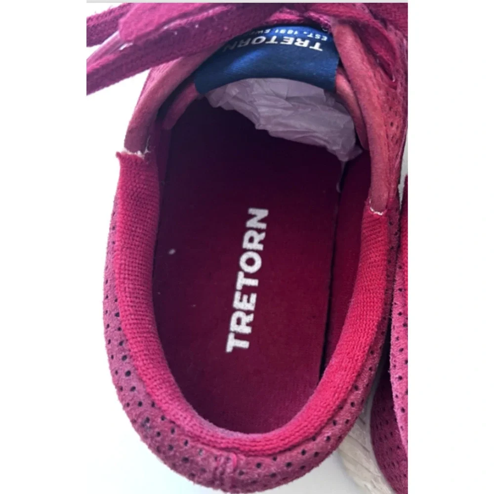 Tretorn Nylite Platform Tennis Sneakers Women’s US 7 Burgundy Red Suede Casual